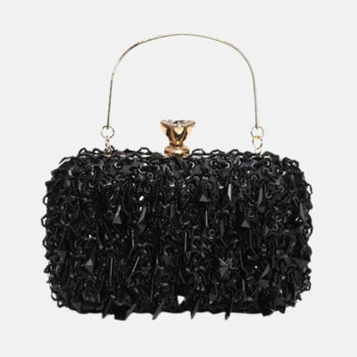 Beaded Evening Box Clutch