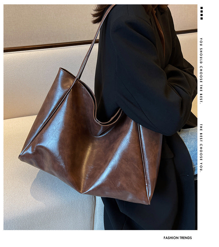 Sac fourre-tout en cuir classique