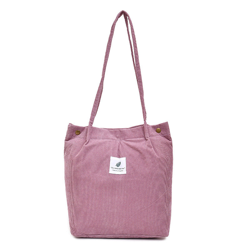 Cozy Corduroy Tote Bag