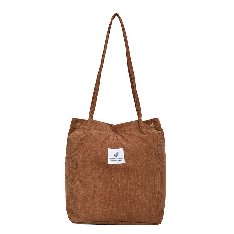 Cozy Corduroy Tote Bag