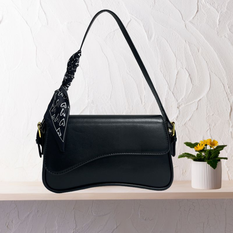 Curved Baguette Shoulder Bag