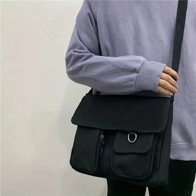 Bolso bandolera de lona urbana duradera