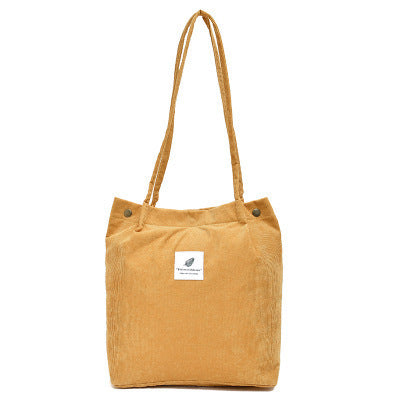 Cozy Corduroy Tote Bag