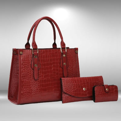 Premium Crocodile Pattern Bag Set