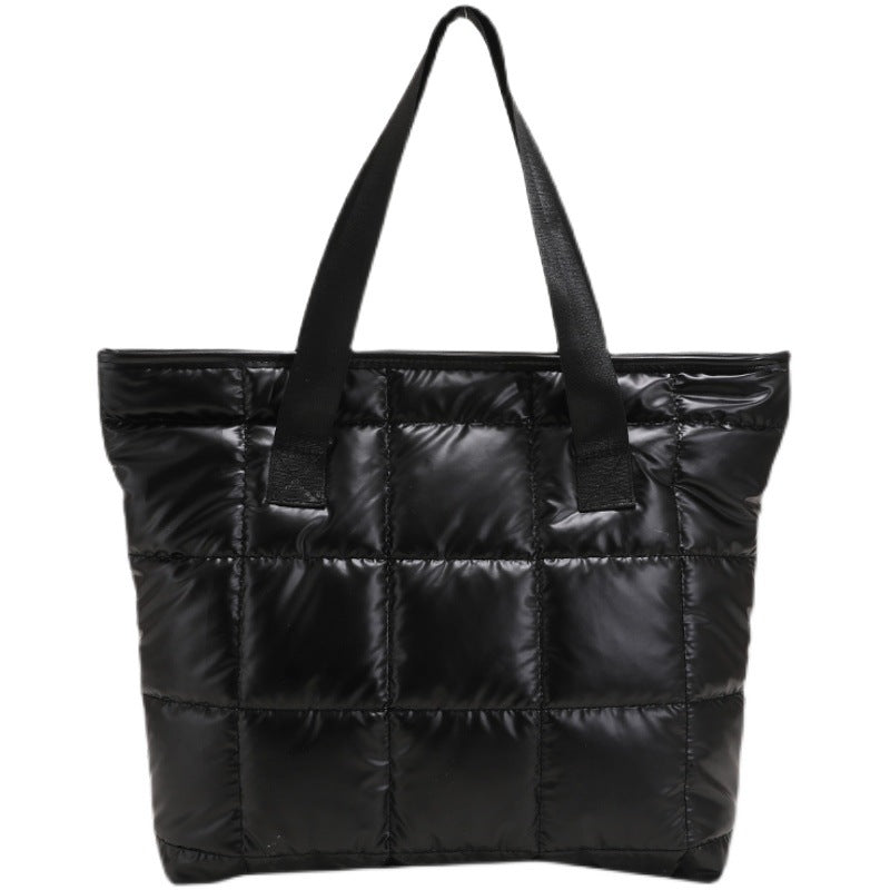 Quilted Puffer Tote Bag