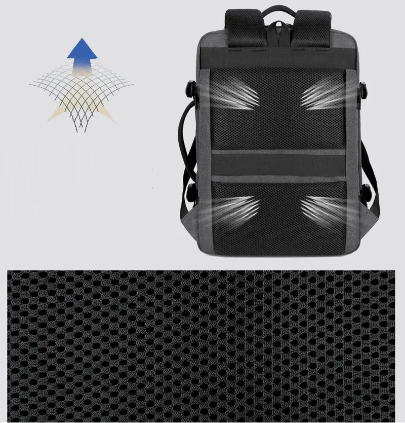 Travel Backpack Expandable with USB charging port