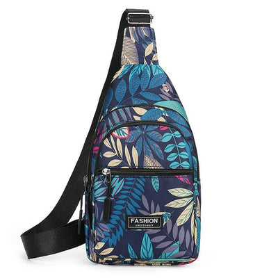 Tropical Print Chest Bag