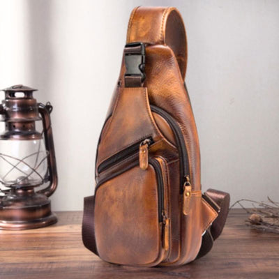 Vintage Leather Sling Bag