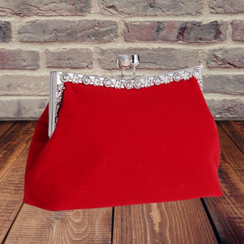 Vintage Velvet Evening Clutch