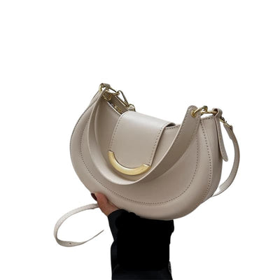 Half-circle handbag for women