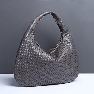 Hobo-Tasche aus gewebtem Leder