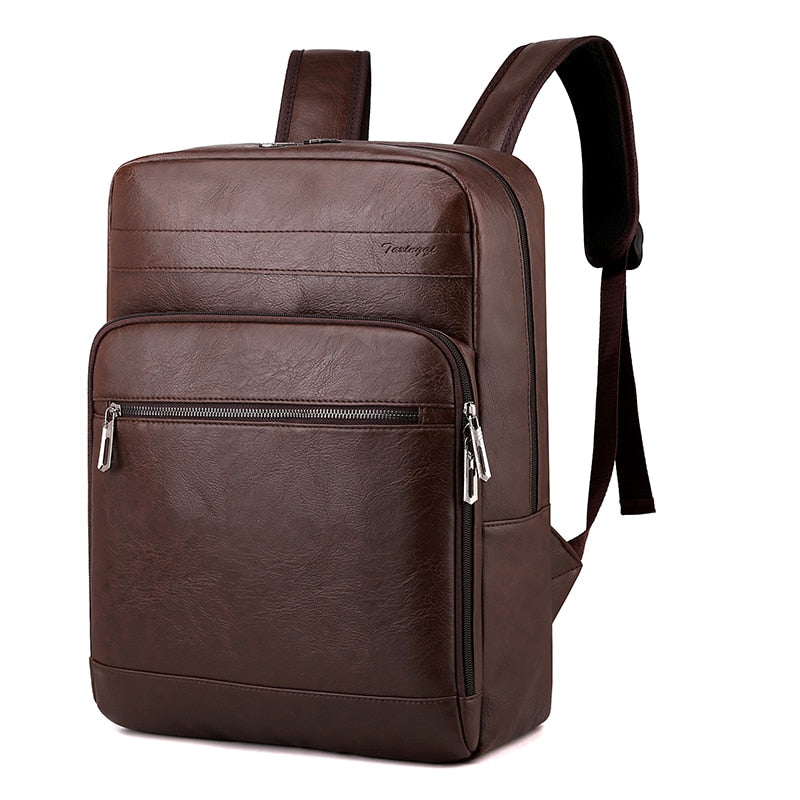 Classic Leather Laptop Backpack