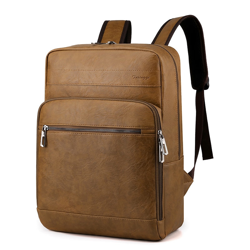 Classic Leather Laptop Backpack