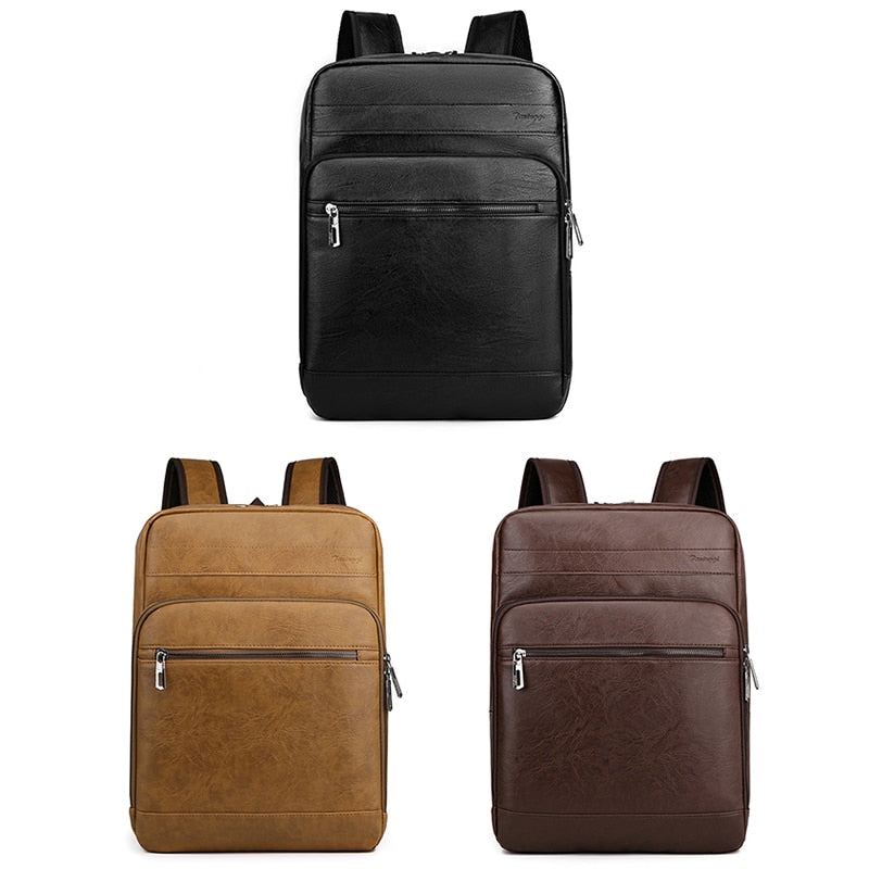 Classic Leather Laptop Backpack