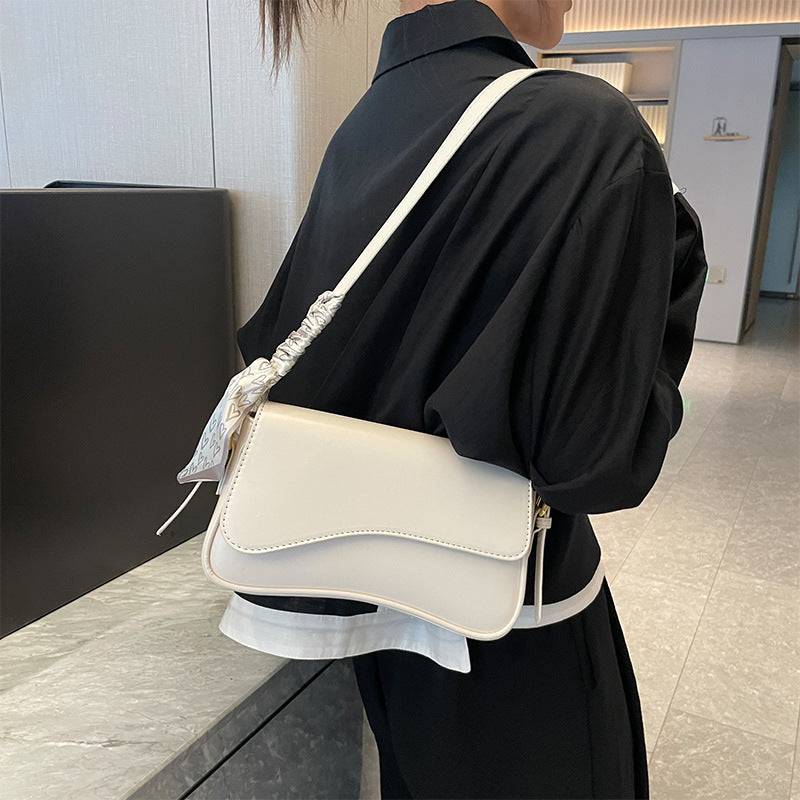 Curved Baguette Shoulder Bag