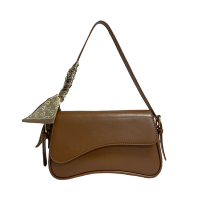 Curved Baguette Shoulder Bag