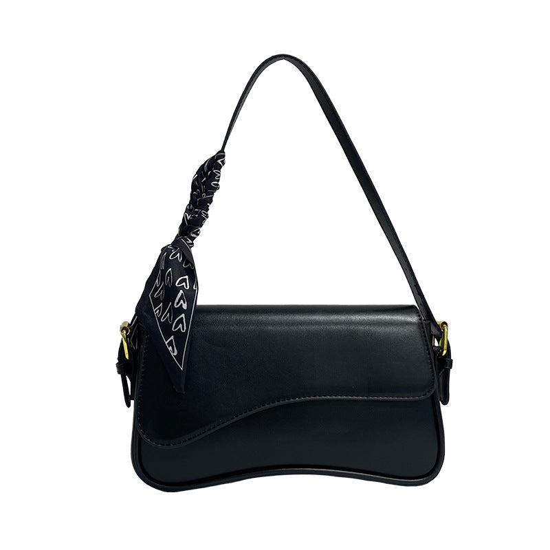 Curved Baguette Shoulder Bag