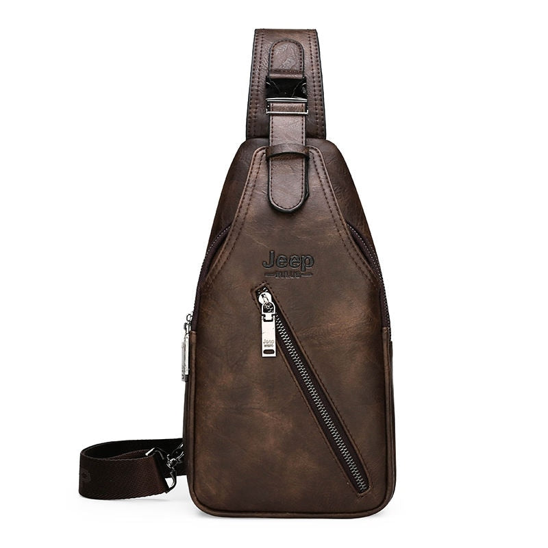 Jeep Leather Sling Bag