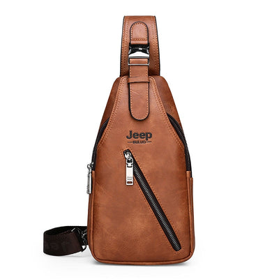 Jeep Leather Sling Bag