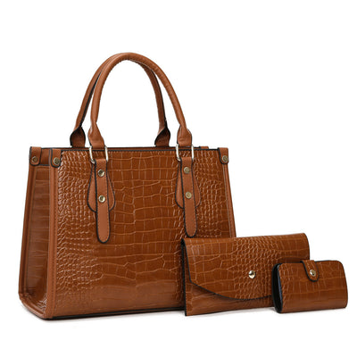 Premium Crocodile Pattern Bag Set