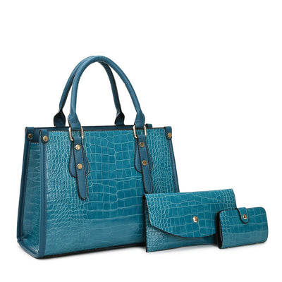 Premium Crocodile Pattern Bag Set