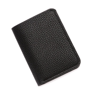 Small uniform color PU leather wallet