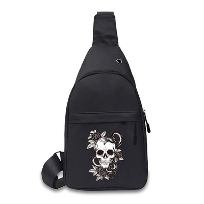 Skull Art Sling Backpack