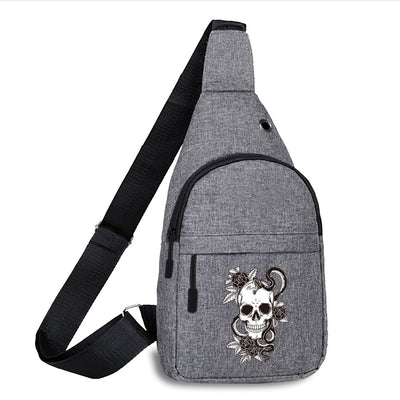 Skull Art Sling Backpack