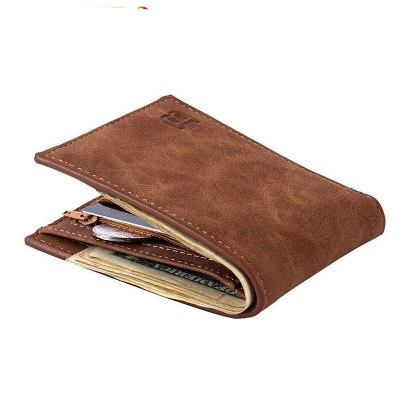 Schlanke Bifold-Geldbörse aus Leder