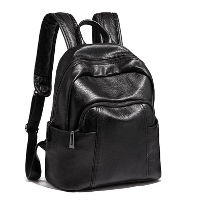 Vintage Campus Leather Backpack