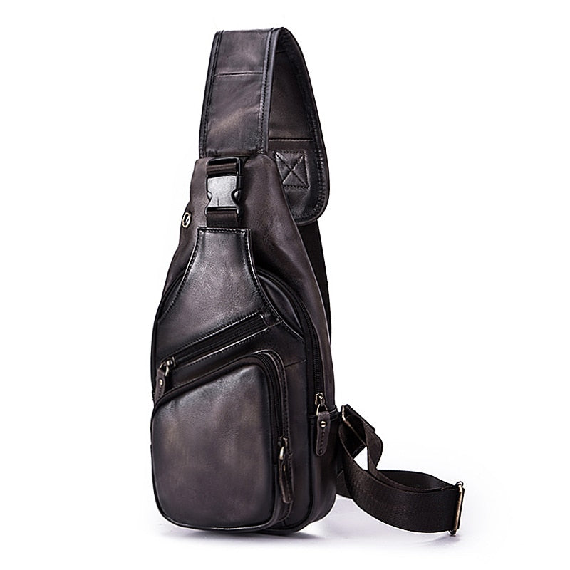 Sac bandoulière en cuir vintage