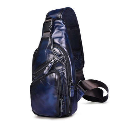 Sac bandoulière en cuir vintage