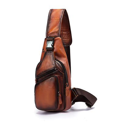 Sac bandoulière en cuir vintage