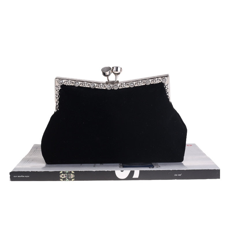 Vintage Velvet Evening Clutch